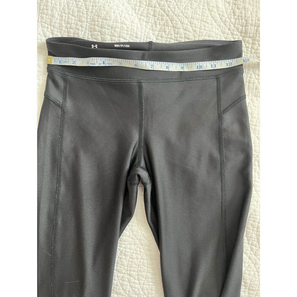 Under Armour Heat Gear Legging Pant Black Small Workout Gym Compression Fitness - Picture 4 of 6